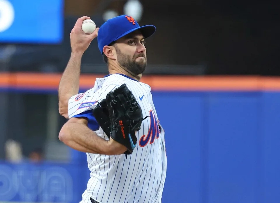 Mets pitcher David Peterson (23) pitches in the first inning when the Mets played the Arizona Diamondbacks on Tuesday, April 29, 2025. Robert Sabo for NY Post