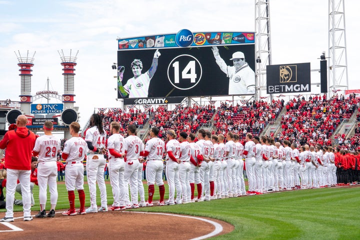 The Cincinnati Reds' held a moment of silence to honor Pete Rose on Opening Day this season.