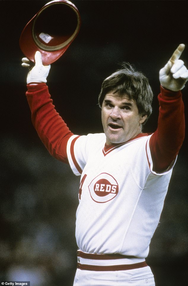 Major League Baseball Commissioner Rob Manfred said he discussed Pete Rose (pictured in 1985) with President Donald Trump at a meeting two weeks ago