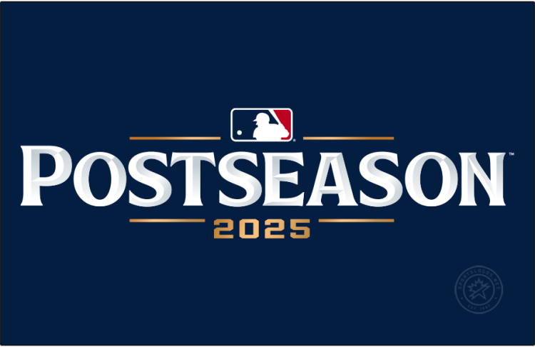  MLB Postseason Logo Primary Dark Logo (2025) - The 2025 MLB Postseason Logo carries over the same design as what had been used in 2024 -- 