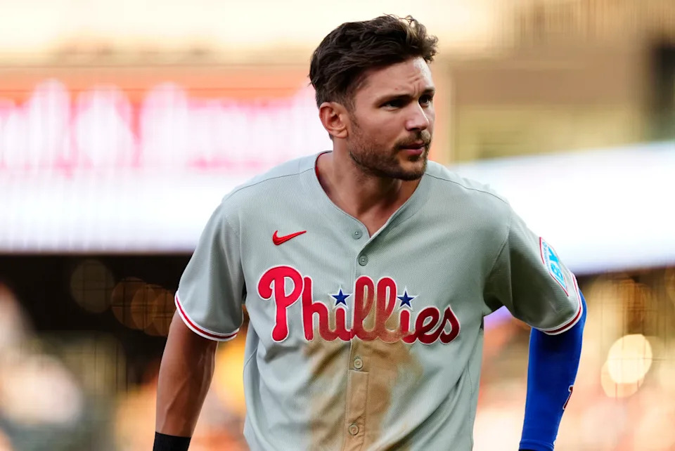 Philadelphia Phillies shortstop Trea Turner (7) during the fourth inning against the Colorado Rockies at Coors Field.Ron Chenoy-Imagn Images