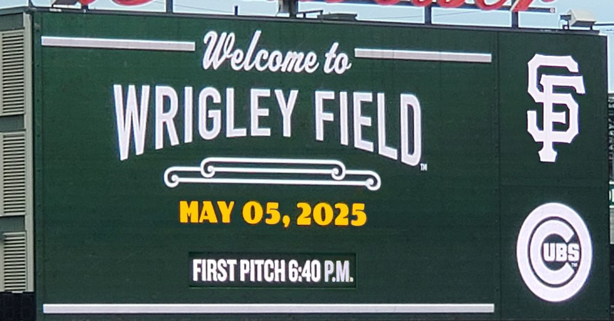 Cubs vs. Giants Monday 5/5 game threads - Bleed Cubbie Blue