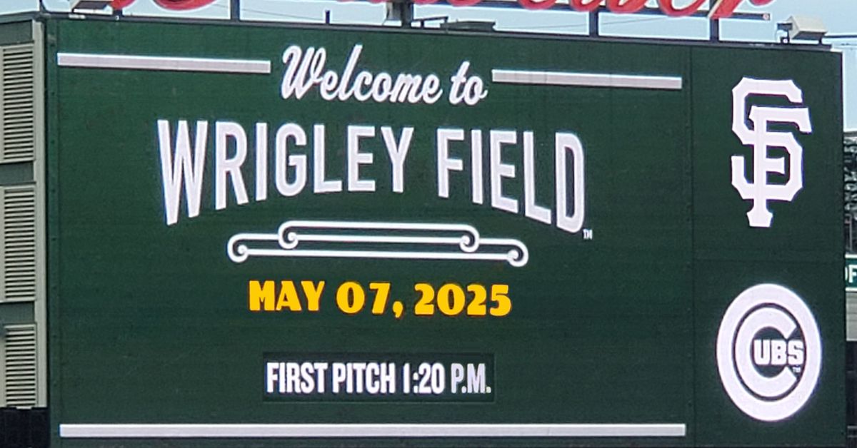 Cubs vs. Giants Wednesday 5/7 game threads - Bleed Cubbie Blue