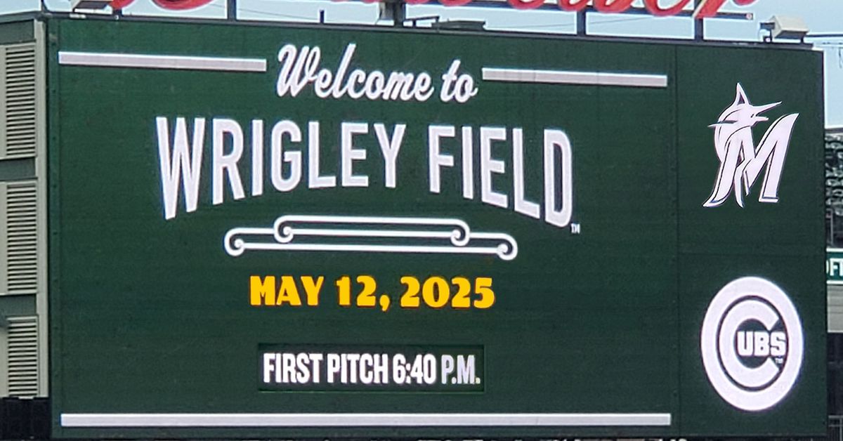 Cubs vs. Marlins Monday 5/12 game threads