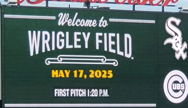 Cubs vs. White Sox Saturday 5/17 game threads