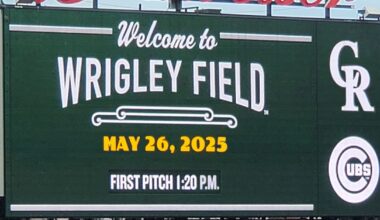 Cubs vs. Rockies Monday 5/26 game threads