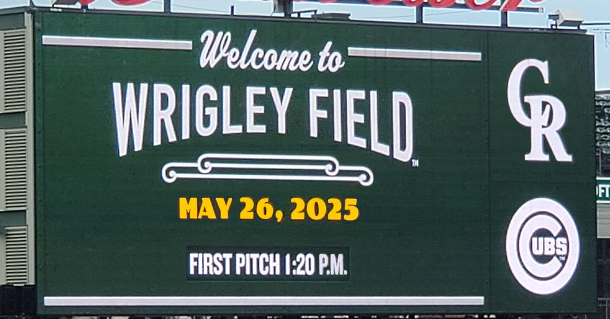 Cubs vs. Rockies Monday 5/26 game threads