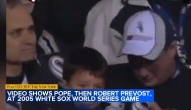 Video shows Pope Leo at White Sox game during 2005 World Series, appearing to confirm where his Chicago baseball loyalties lie