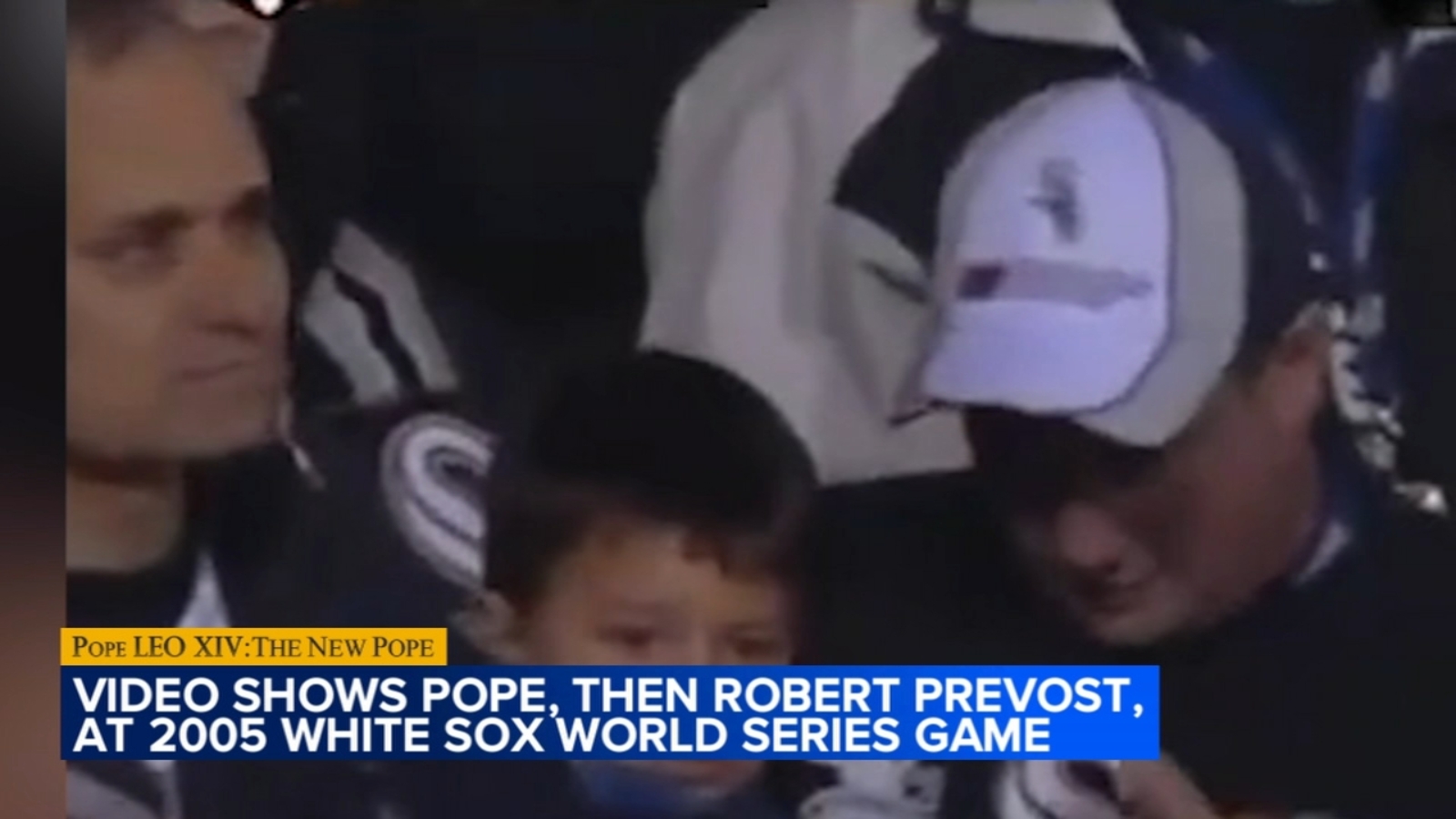 Video shows Pope Leo at White Sox game during 2005 World Series, appearing to confirm where his Chicago baseball loyalties lie