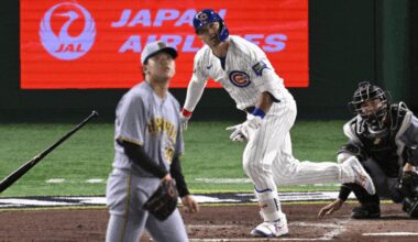 NPB's Tigers shut out Cubs in exhibition opener