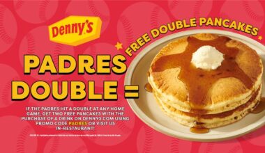 Denny’s teams up with the Padres for a home run season of fun and freebies