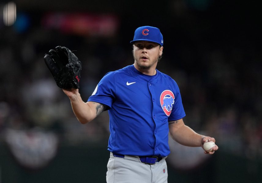 Chicago Cubs pitcher Justin Steele (35) pitches against the Arizona Diamondbacks during the first inning at Chase Field.