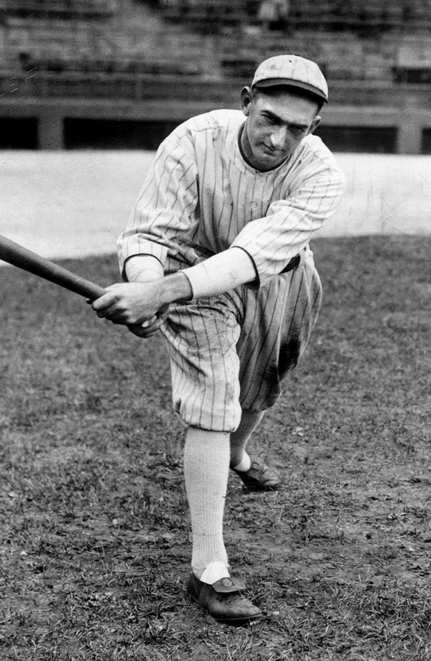 Chicago White Sox outfielder "Shoeless" Joe Jackson, a prominent figure in the 1919 World Series scandal. (Chicago Tribune archive)