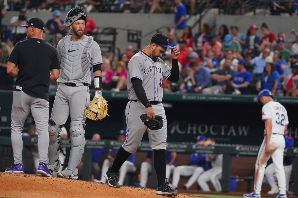 Rockies strike out 14 times in loss to Rangers, slide to 7-36