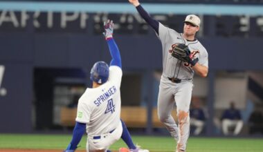 Walks come back to bite Tigers in one-run loss to Blue Jays – Macomb Daily