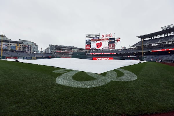 Hopefully the only tarp appearance at Nationals Park this week.