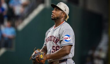 Astros' Ronel Blanco placed on injured list with elbow inflammation