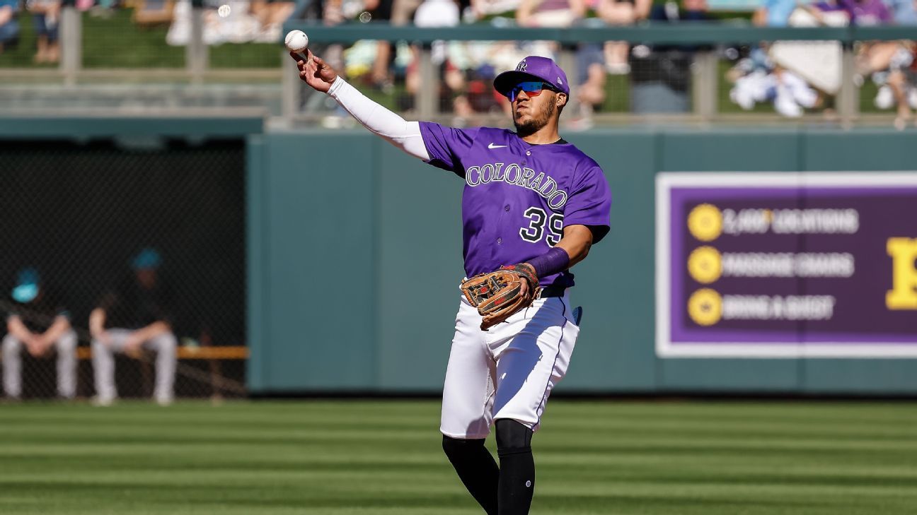 Rockies' Thairo Estrada hitless in return from 60-day stint on IL