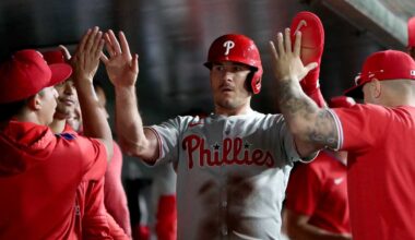 Phillies Survive Late Athletics Rally in 4-3 for 8th Straight Win – Philly Sports