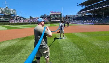 A look at my day as an honorary Wrigley Field grounds crew member