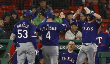 Game No. 37 - Texas Rangers at Boston Red Sox