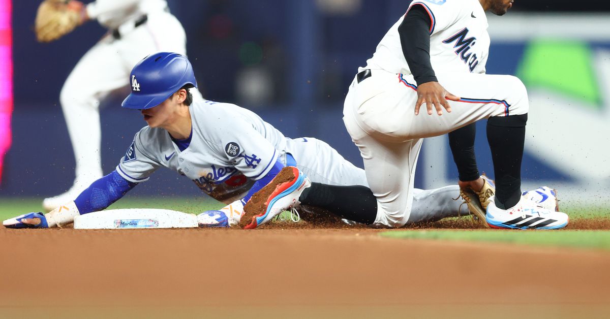 Hyeseong Kim, Shohei Ohtani add to Dodgers steal totals against Marlins