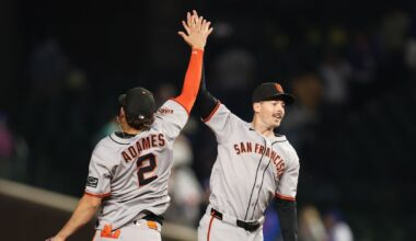 MLB scores: Giants blow lead, beat Cups 14-5 in extra innings