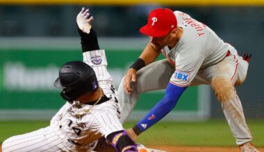 Phillies 9, Rockies 5: 3 errors, 3 Philly HRs, and only 3 Ks from Rockies pitchers, oh my