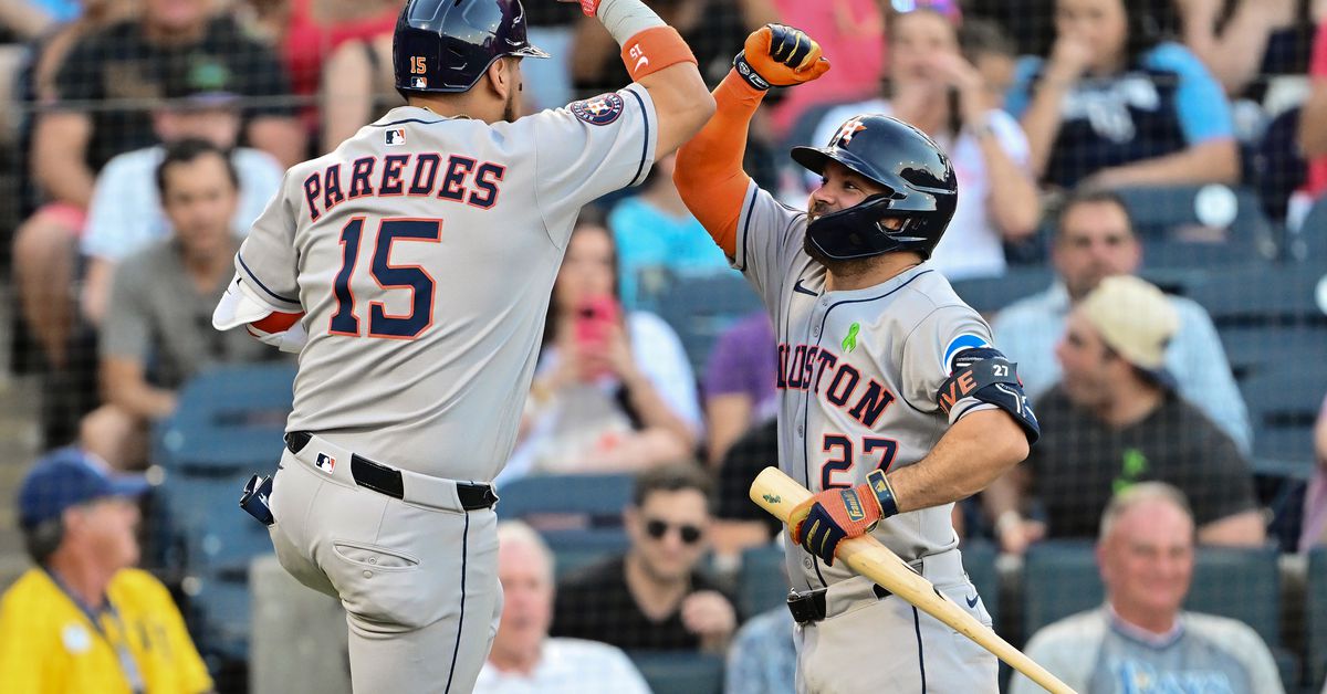 Game Thread Astros at Rays 5/21 (noon)