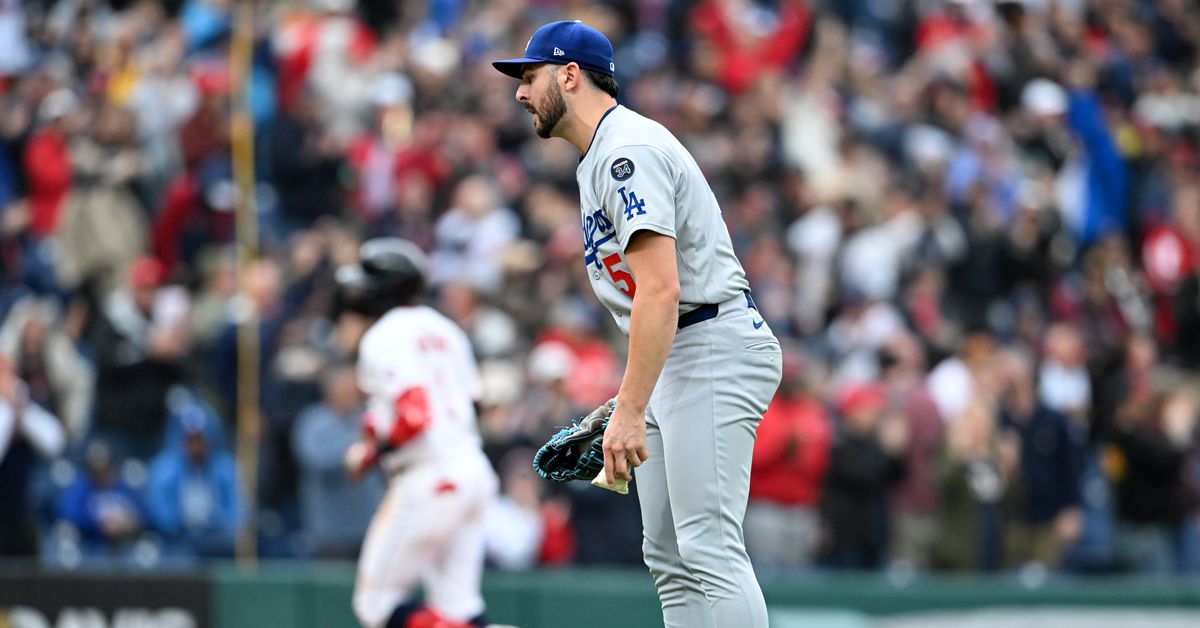 Dodgers score: Tanner Scott, Alex Vesia blow lead lose to Guardians 7-4