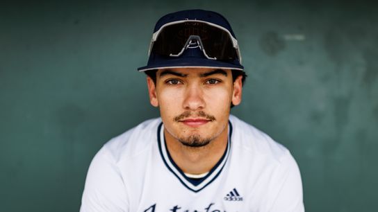 Colin Yeaman poses for a photo at Cicerone Field at Anteater Ballpark on May 7, 2025 in Irvine, California. 