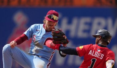 Phillies take Game 1 of doubleheader vs. Braves