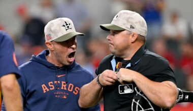 Astros manager Joe Espada ejected during Sunday’s series finale vs. Rangers