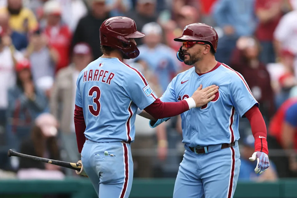 After three seasons together, Bryce Harper and Kyle Schwarber have recently lined up back-to-back in the lineup. It's worked very well for the latter, who is off to arguably the hottest start in his entire career.Bill Streicher-Imagn Images