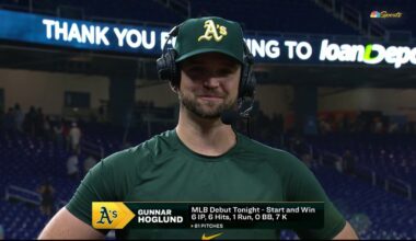 Gunnar Hoglund reveals mindset during MLB debut after Athletics’ win – NBC Sports Bay Area & California