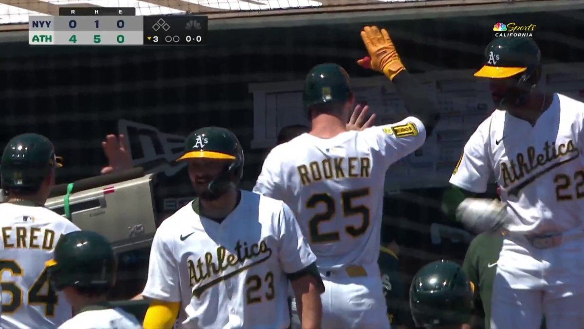 Brent Rooker crushes three-run homer for Athletics vs. Yankees – NBC Sports Bay Area & California