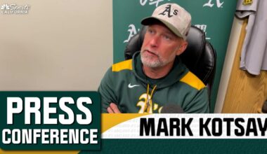 Mark Kotsay remains confident in Athletics’ offense after 9-1 loss to Giants – NBC Sports Bay Area & California