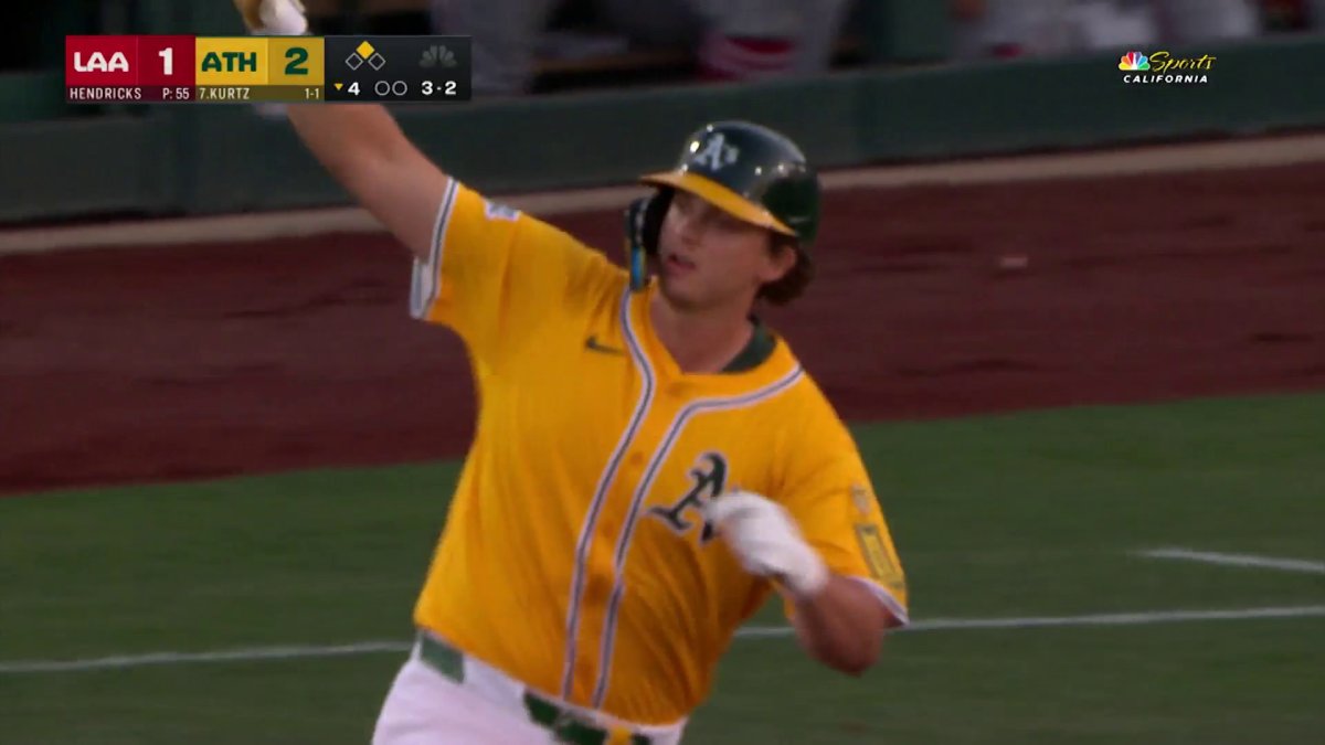 Athletics’ Nick Kurtz, Shea Langeliers homer in fourth vs. Angels – NBC Sports Bay Area & California