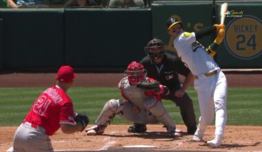 Brent Rooker’s 11th home run gives Athletics early lead vs. Angels – NBC Sports Bay Area & California