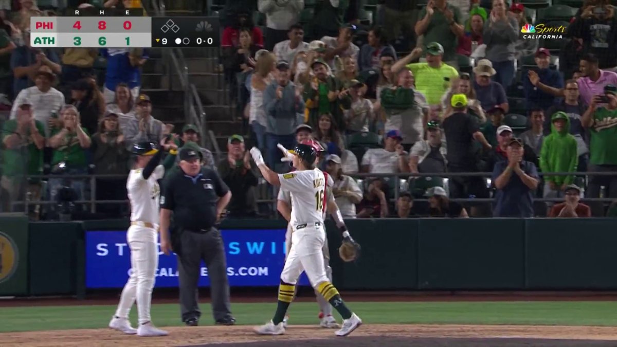 Nick Kurtz keeps Athletics alive with three-run homer in ninth inning – NBC Sports Bay Area & California