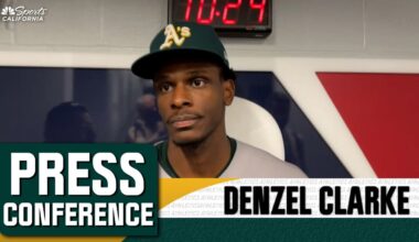 Athletics’ Denzel Clarke pleased by performance in Toronto homecoming – NBC Sports Bay Area & California