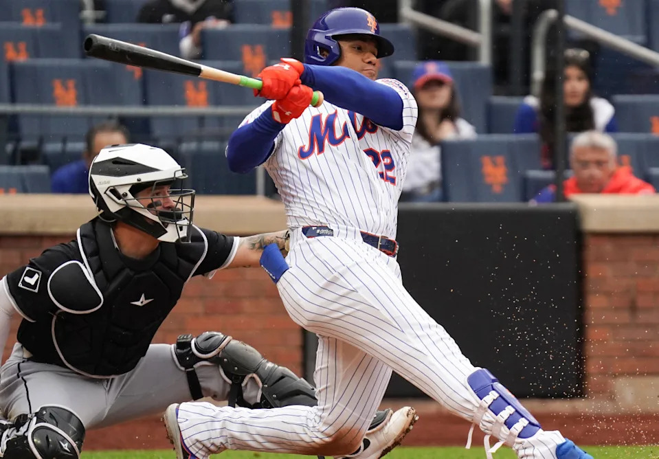 New York Mets right fielder Juan Soto (22).Lucas Boland-Imagn Images