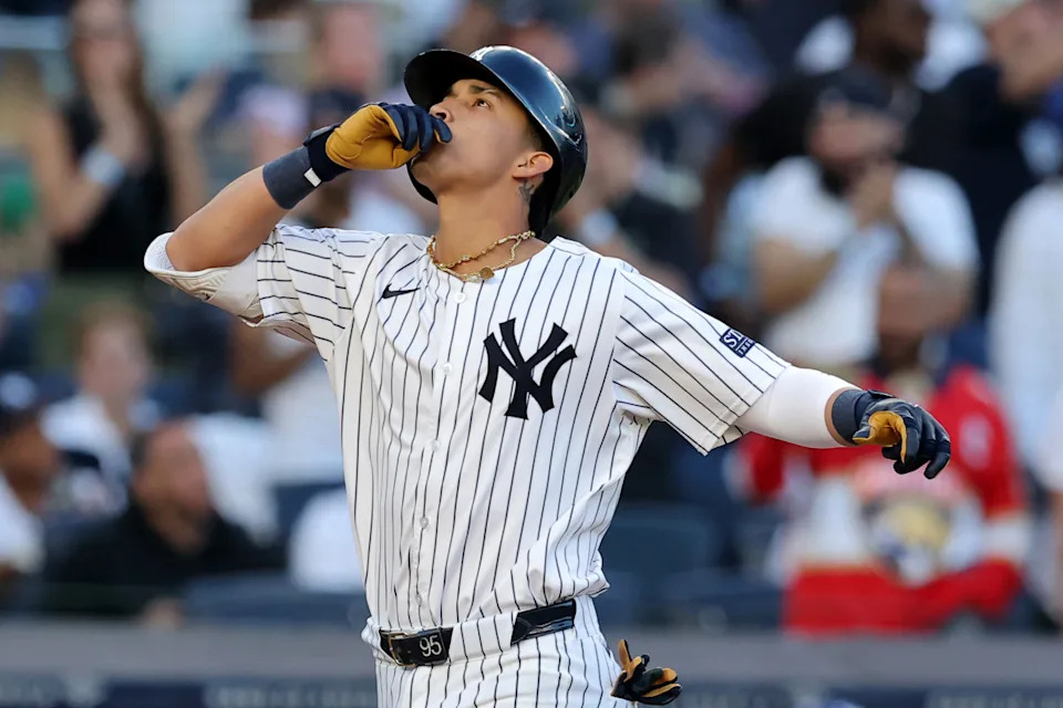 New York Yankees third baseman Oswaldo Cabrera (95)Brad Penner-Imagn Images
