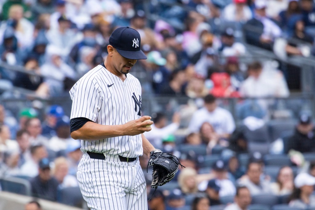 Carlos Carrasco struggled for the Yankees.