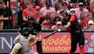 Benson, Hays HRs give Reds 5-4 victory over Guardians in first game of Ohio Cup series