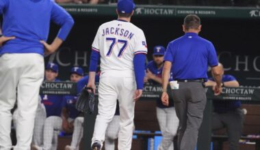 Rangers closer Luke Jackson takes comebacker off pitching hand on only his pitch against Rockies | Sports