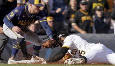 Oneil Cruz's late RBI triple gives Pirates 2-1 victory over Milwaukee | MLB