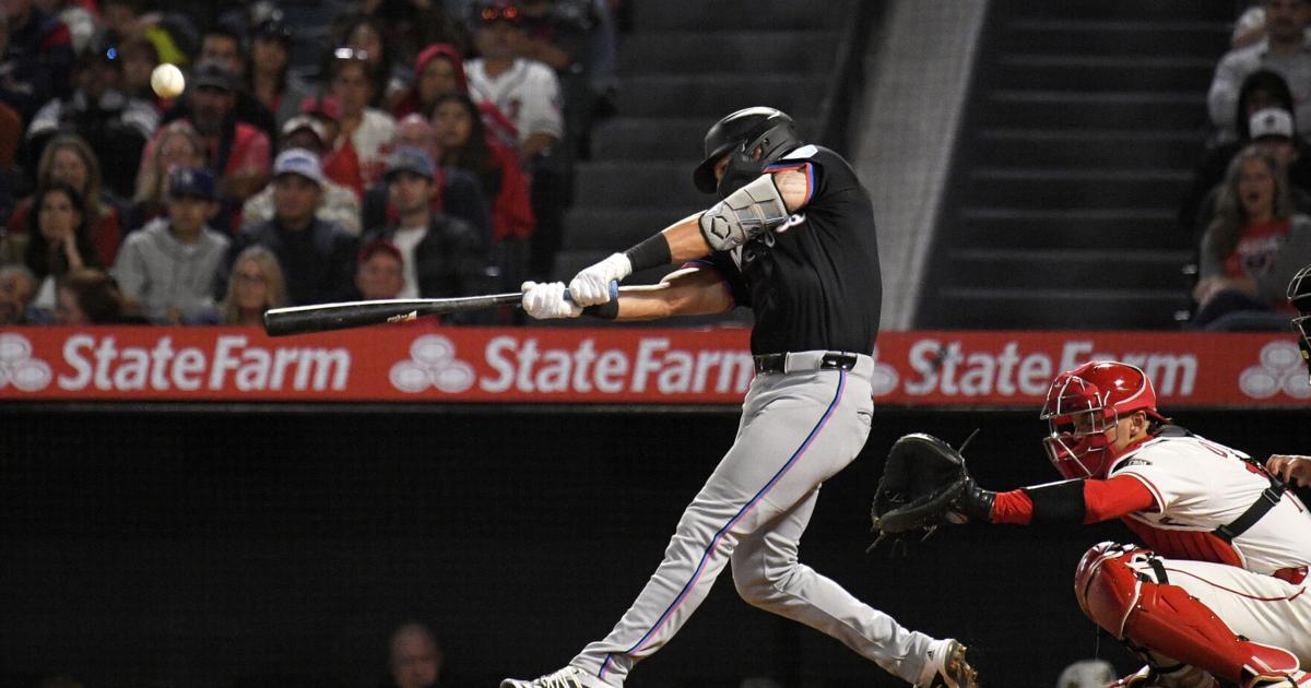 Norby's 3-run homer helps Marlins win 6-2, ending Angels' 8-game win streak | Sports