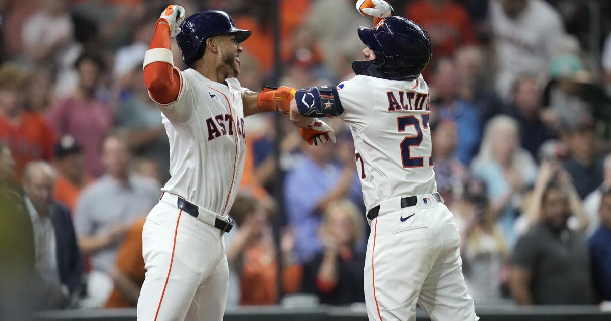 Altuve has 4 hits, 2 home runs, Astros win 11-1 and send A's to 12th loss in 13 games. | MLB