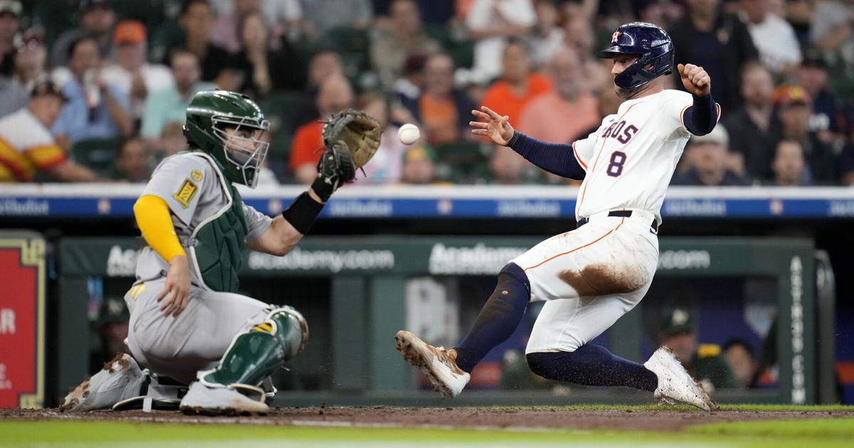 Astros rally in 7th inning to defeat Athletics | MLB
